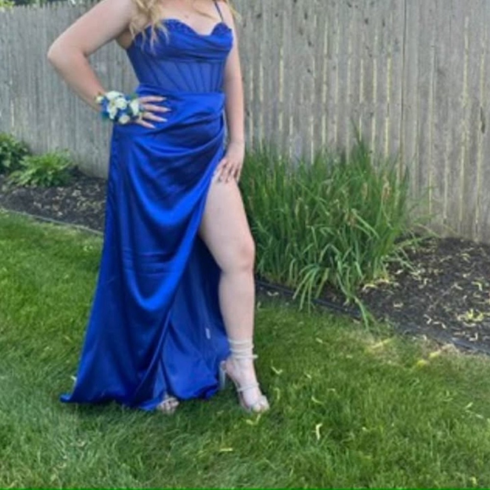 Dancing Queen Royal Blue Prom Dress